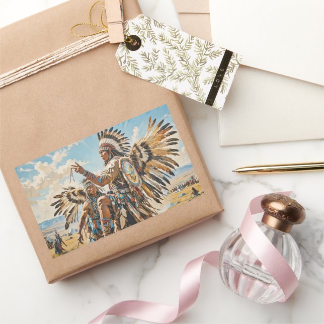 PEGATINA RECTANGULAR DANZA DE POLLO 2 (Regalar)