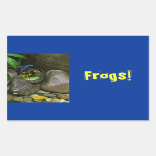 Pegatina Rectangular Dart Frog Buddies