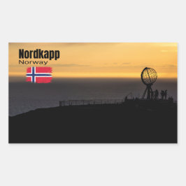 Pegatina Rectangular Das magische Nordkapp