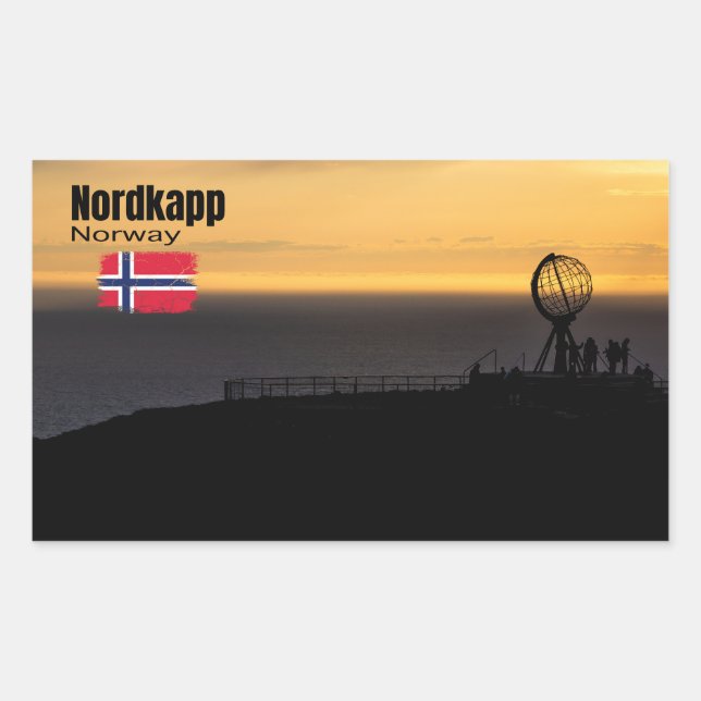 Pegatina Rectangular Das magische Nordkapp (Anverso)