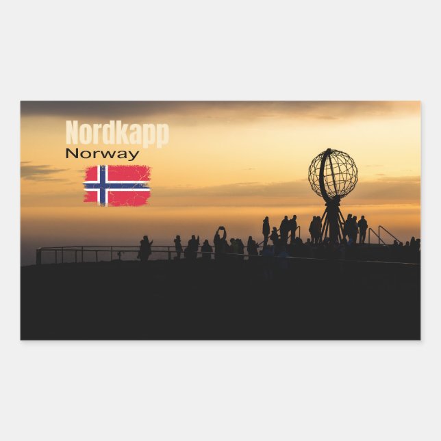 Pegatina Rectangular Das magische Nordkapp (Anverso)