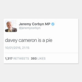 Pegatina Rectangular Davey Cameron Es Un Pie