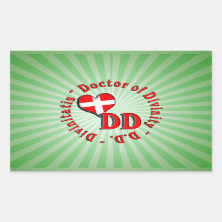 PEGATINA RECTANGULAR DCIRCULAR ACRONYM LOGO MÉDICA DE DIVINIDAD
