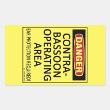 Pegatina rectangular de área de operación de Contr