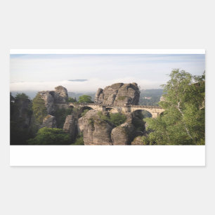 Pegatina rectangular de Bastei en Alemania