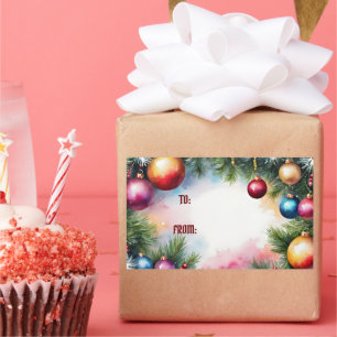 PEGATINA RECTANGULAR DE/DE PEGATINA, ORNAMENTOS DE NAVIDAD,