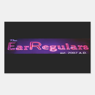 Pegatina rectangular de EarRegulars