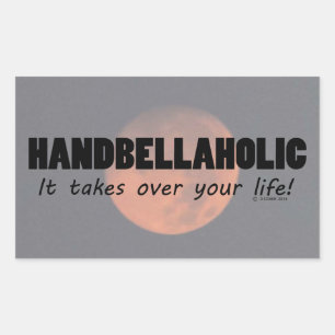 Pegatina Rectangular de la vida Handbellaholic
