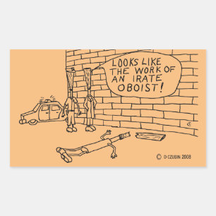 Pegatina rectangular de prueba de pared