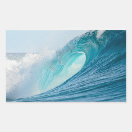Pegatina rectangular de rotura de barril de surf