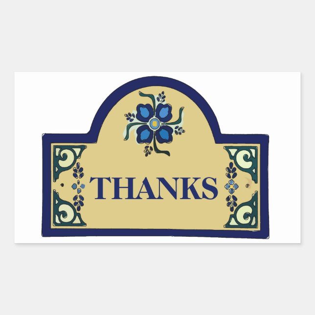 Pegatina rectangular de texto de cambio de Rótulo  (Anverso)