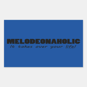 Pegatina rectangular de vida meldeonaholica