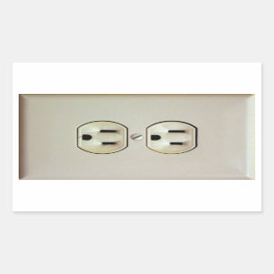 Pegatina Rectangular Decal de salida de pared de purga