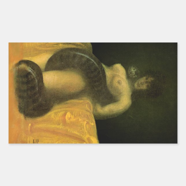 Pegatina Rectangular Decal de SnakeGrl (hoja de 4) (Anverso)