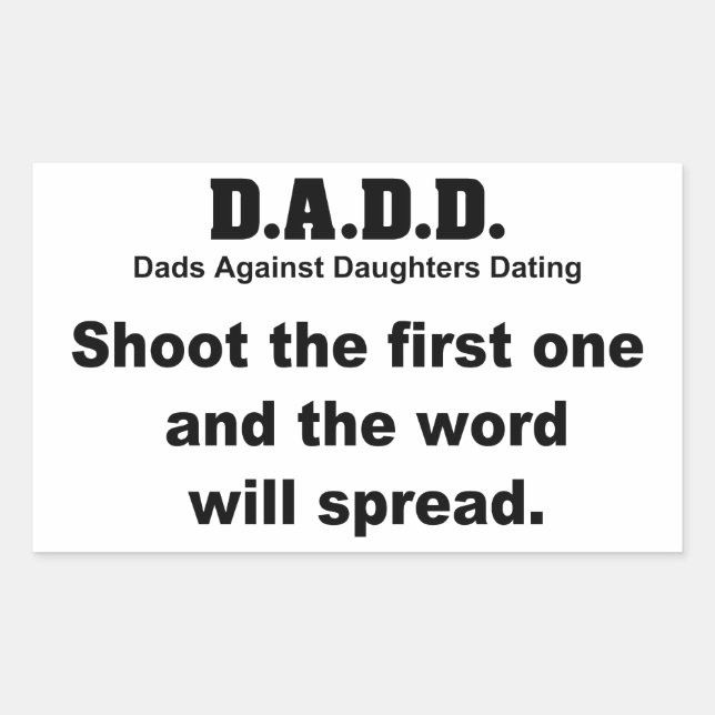 Pegatina Rectangular Decal del cuadro de herramientas DADD (Anverso)