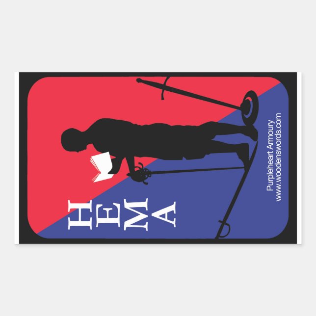 Pegatina Rectangular Decal HEMAist (Anverso)
