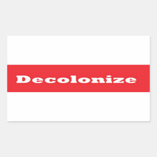 Pegatina Rectangular Decolonizar