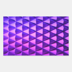 Pegatina Rectangular decoración de forma de diamante mauve morado geome