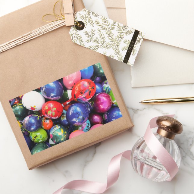 Pegatina Rectangular Decoración inspirada en la Fiesta (Regalar)