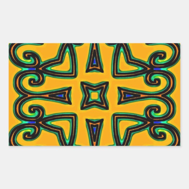 Pegatina Rectangular Decorativas (Anverso)