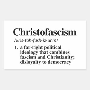 Pegatina Rectangular Definición de cristianismo
