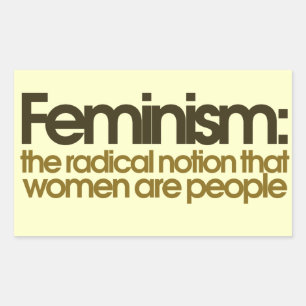 Pegatina Rectangular Definición feminista