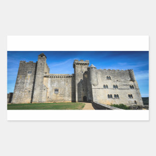 Pegatina rectangular del castillo de Chateau de