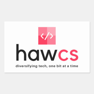 Pegatina Rectangular del club HAWCS