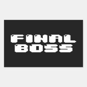 PEGATINA RECTANGULAR DEL JEFE FINAL