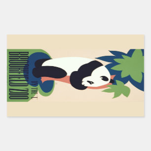 Pegatina Rectangular Del "pegatinas parque zoológico de Brookfield" de