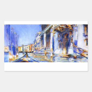 Pegatina Rectangular Dell'Angelo Venecia de John Singer Sargent Río