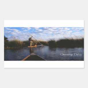 Pegatina Rectangular Delta del Okavango