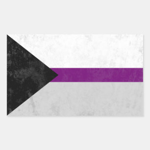 Pegatina Rectangular Demisexual