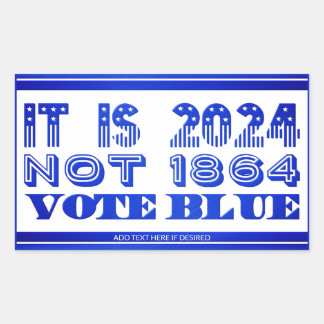 Pegatina Rectangular Democracia 2024