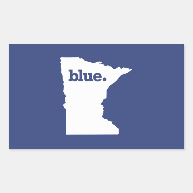 Pegatina Rectangular Demócrata de Minnesota (Anverso)