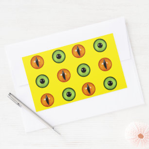 Pegatina Rectangular Demon Eyes