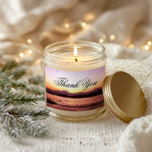 Pegatina Rectangular Denali Sunset Photo Gracias