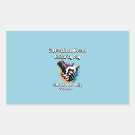 Pegatina Rectangular Desencadenado por la Unidad.