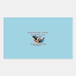 Pegatina Rectangular Desencadenado por la Unidad.