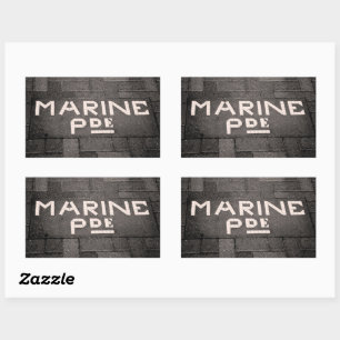 Pegatina Rectangular Desfile marino, Napier, Nueva Zelanda