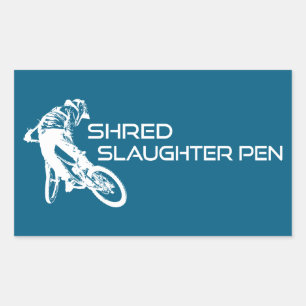 Pegatina Rectangular Desgarrar el sendero Slaughter Pen Bentonville