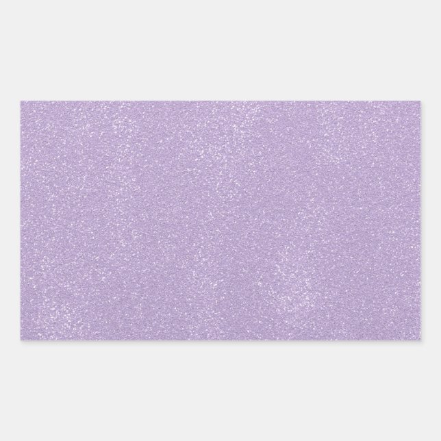 Pegatina Rectangular Desorden de lavanda (Anverso)