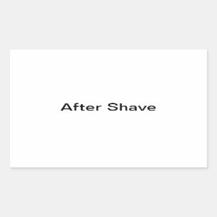Pegatina Rectangular Después de las etiquetas de afeitar/
