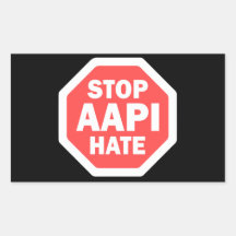 Detener el Odio AAPI Rectangular