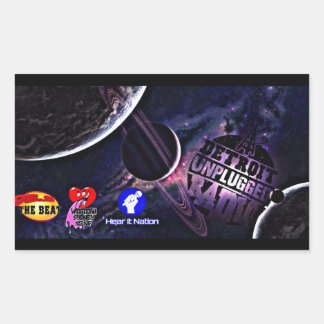 Pegatina Rectangular Detroit Pegatinas desenchufados