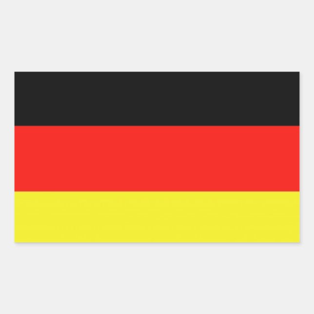Pegatina Rectangular Deutschland (Anverso)