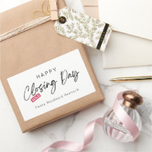 Día de cierre feliz minimalista de Realtor Custom