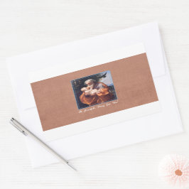 Pegatina Rectangular Día de la Fiesta de San José con Jesús Infante