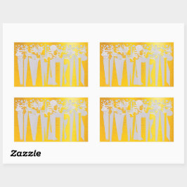 PEGATINA RECTANGULAR DÍA FESTIVO