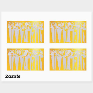 PEGATINA RECTANGULAR DÍA FESTIVO